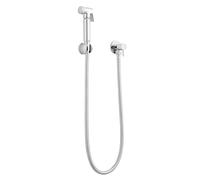 Balterley Bidet Sprayer Kit, Manual Douche Spray Head and Hose, Round Head and Flexible Hose, Handheld Bidet Sprayer for Toilet, Wall Mounted Douche Shower Spray Kit - 25 x 130 x 25mm (Chrome)