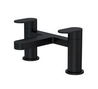 Round Deck Mounted Bath Filler Tap - Matt Black - Balterley