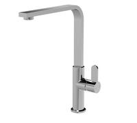 Kitchen Mono Mixer Tap with 1 Lever Handle Chrome 302mm Balterley Silver One Size