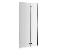 Balterley Chrome 5mm Toughened Safety Glass Centre Hinged Shower Bath Screen in Silver Balterley Silver