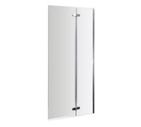 Balterley Chrome 5mm Toughened Safety Glass Centre Hinged Shower Bath Screen in Silver Balterley Silver