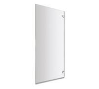 Balterley 782 x 1410mm Bath Shower Screen, Rectangular Shower Screens for Baths, 5mm Chrome Toughened Safety Bath Door Screen, in-Swing Hinged Reversible Door Screens for Straight Baths (Chrome)