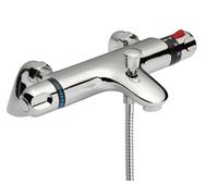 Balterley Chrome Thermostatic Deck Mounted Bath Shower Mixer Bar Valve Tap in Silver Balterley Silver