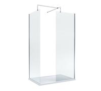Balterley Walk-In Wetroom Bundle With Tray And Waste, 1200X700mm, Chrome