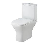 Balterley Rimless Toilet Pan, Cistern & Soft Close Seat - 790mm x 375mm x 612mm in White Balterley White