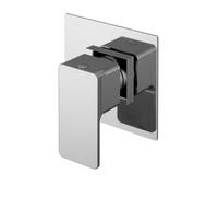 Balterley Concealed Shower Diverter Valve, Square Lever Handle Shower Diverter Valve 3 Way, 2 Way, 4-Way, Concealed Diverters for Thermostatic Showers - 100 x 135 x 100mm (Chrome)