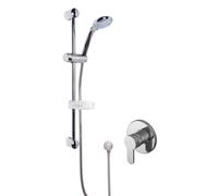 Pride Shower Bundle Concealed Round Manual Valve & Multi Function Handset Slide Rail Kit - Chrome Balterley