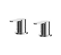 Balterley Consall Contemporary Round Deck Mounted 3/4" Side Valves - Chrome
