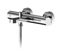 Balterley Consall Contemporary Round Wall Mount Thermostatic Bath Shower Mixer Bar Valve Tap - Chrome