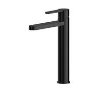 Balterley Consall Round High-Rise Mono Basin Mixer Tap - Matt Black