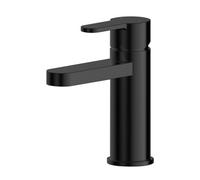 Balterley Consall Round Mono Basin Mixer Tap & Push Button Waste - Matt Black