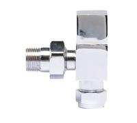 Balterley Contemporary Angled Square Radiator Valves (Pairs) - Chrome