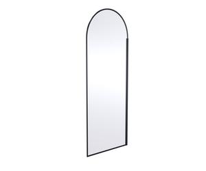 Balterley Contemporary Bathroom 8mm Glass Arched Wetroom Screen, Matt Black, 1950 x 793 x 14mm