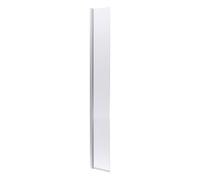 Balterley Contemporary Bathroom 8mm Glass Hinged Flipper Wetroom Screen, Chrome Fininsh, 1950 x 322 x 27mm
