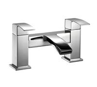 Balterley Contemporary Bathroom Curved Spout Deck Mounted Bath Filler Tap - Chrome