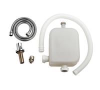 Contemporary Bathroom Deck Shower Kit, 335mm x 220mm, Chrome