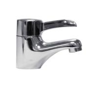Balterley Contemporary Bathroom Mono Basin Tap - Round Lever, 110 x 52mm, Chrome in Silver Balterley Silver