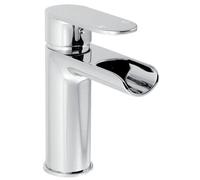 Balterley Contemporary Bathroom Mono Basin Tap - Round Lever, 122 x 58mm, Chrome in Silver Balterley Silver