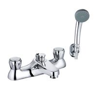 Balterley Contemporary Bathroom Mono Basin Tap - Round Lever, 155 x 42mm, Chrome in Silver Balterley Silver