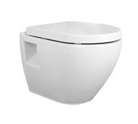 Contemporary Bathroom Round Toilet Pan , 350mm x 355mm, White