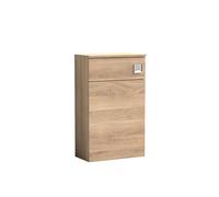 Balterley Contemporary Compact WC Toilet Unit 500mm, Light Oak in Brown Balterley Brown