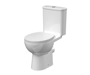 Balterley Contemporary Curved Rimless Toilet Pan, Cistern And Soft Close Seat