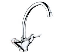 Balterley Contemporary Dual Lever Kitchen Sink Mixer Tap, White