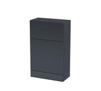 Balterley Contemporary Fluted 500mm Floor Standing Wc Unit, Dark Grey