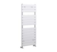 Heated Towel Rail with 14 Flat Panels - 1225 BTU - 1213mm x 500mm - Chrome