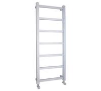 Heated Vertical Towel Rail with Square Tubes - 1200mm x 450mm - 690 BTU - Chrome