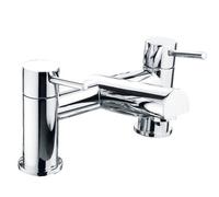 Balterley Contemporary Minimalist Round Deck Mounted Bath Filler Tap - Chrome