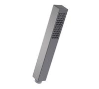 Minimalist Square Single Function Shower Handset - Brushed Pewter