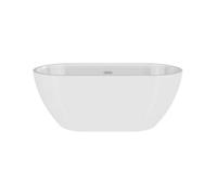 Balterley Contemporary Oval Freestanding Bath And Waste - 1400 X 740 X 590mm - White
