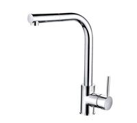 Balterley Contemporary Pull Out Single Lever Kitchen Mixer Tap With Rounded Swivel Spout & Chrome Finish