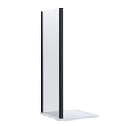 Balterley Contemporary Shower Enclosure 8mm Glass Side Panel, 900mm, Matt Black
