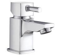 Balterley Contemporary Single Lever Mono Basin Mixer Bathroom Sink Tap With Push Button Waste - Chrome