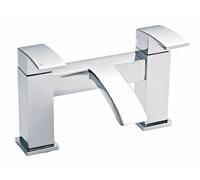 Balterley Contemporary Soft Square Dual Lever Deck Mounted Bath Filler Tap With Ceramic Disc Technology, 229 X 127 X 138mm, Chrome