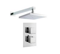 Balterley Contemporary Square Shower Valve With Shower Head, Chrome