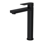 Contemporary Tall Mono Basin Mixer Tap - Matt Black