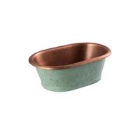 Balterley Countertop Oval Vessel Basin, 550mm - Copper/verdigris