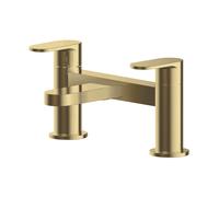 Balterley Current Round Deck Mounted Bath Filler Tap Rounded Spout Brushed Brass in Gold Balterley Gold