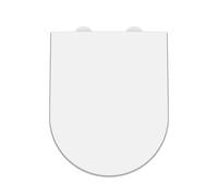 Balterley D-Shaped Soft Close Gloss White Toilet Seat Balterley White
