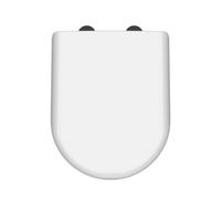 Balterley D-Shaped Soft Close Gloss White Toilet Seat Balterley White