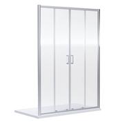 Balterley Double Sliding Shower Door, 1900x1700mm in Silver Balterley Silver