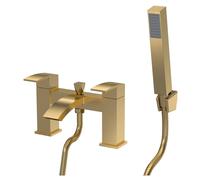 Balterley Dual Lever Deck Mounted Bath Shower, 229 x 127 x 138mm Brushed Brass in Metallics Balterley Metallics