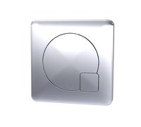 Balterley Square Dual Flush Push Button - 70mm - Chrome