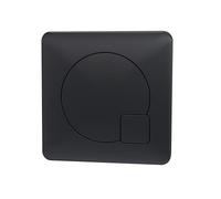 Balterley Dual Toilet Flush Button, Modern Square Dual Push Button Toilet Flush System Replacement for Cistern, Push Buttons Replacement for Bathroom Cistern Toilets - 99 x 70mm (Matt Black)