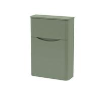 Balterley Dunwood Modern Bathroom Floor Standing Concealed Cistern Toilet Unit, Satin Green, 550mm