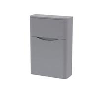 Balterley Dunwood Modern Bathroom Floor Standing Concealed Cistern Toilet Unit, Satin Grey, 550mm