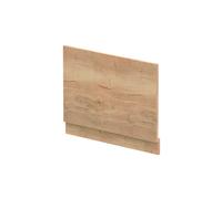 Balterley Wooden Bath End Panel 750mm, End Bath Panels with Plinth, Straight Bathroom Panels for Bathtub, Water Resistant Panel Covering for Bathroom Baths and Soaking Tubs (Autumn Oak)